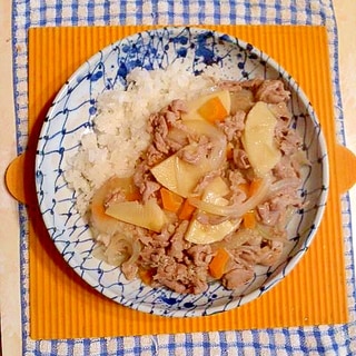 豚とタケノコの中華丼♪